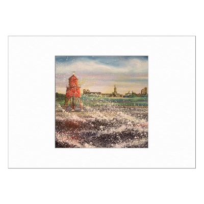 Herd Groyne Limited Edition Print 40x50cm